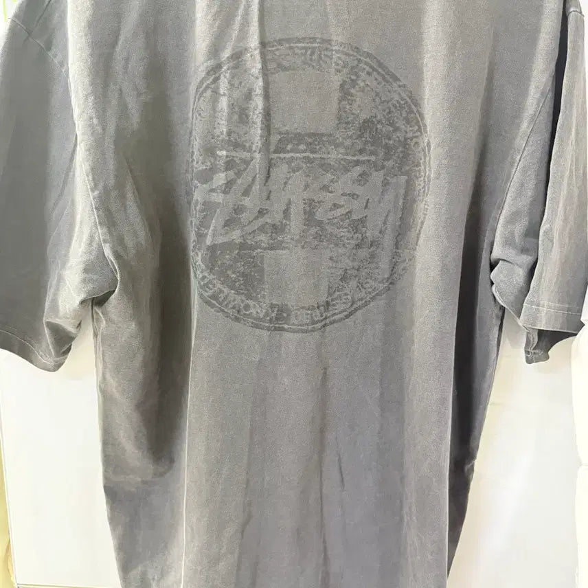 [BUNJANG] Diesel Washed Short Sleeve T-shirt (Gray, L) / 디젤 워싱 반팔 티셔츠 그레이L