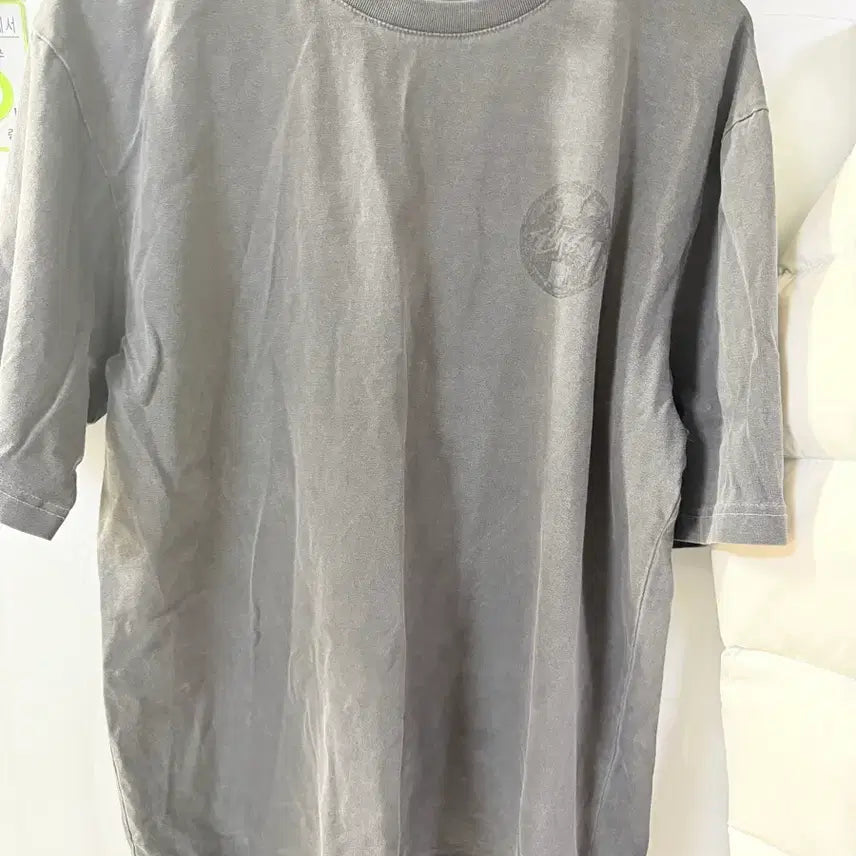 [BUNJANG] Diesel Washed Short Sleeve T-shirt (Gray, L) / 디젤 워싱 반팔 티셔츠 그레이L