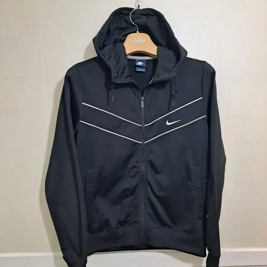 [BUNJANG] Nike Black Hooded Zip-up Training Suit / 나이키 블랙 후드 집업 트레이닝복 100사이즈