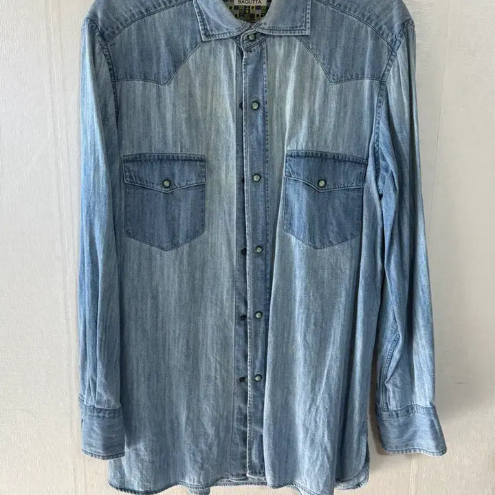 [BUNJANG] BAGUTTA Denim Western Shirt / [46] BAGUTTA 바구타 청셔츠