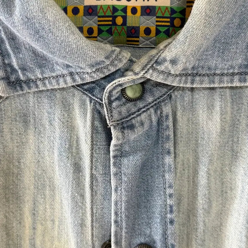 [BUNJANG] BAGUTTA Denim Western Shirt / [46] BAGUTTA 바구타 청셔츠