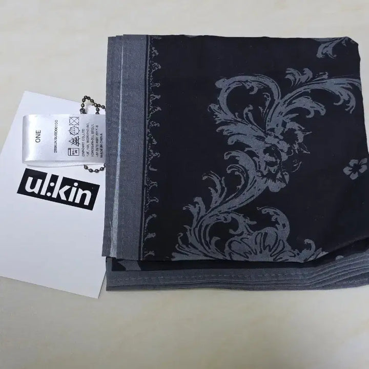 [BUNJANG] ul:kin Mugung Bandana Charcoal / ul:kin 무궁 반다나 차콜(면100%)
