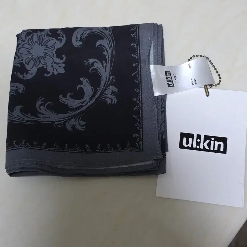 [BUNJANG] ul:kin Mugung Bandana Charcoal / ul:kin 무궁 반다나 차콜(면100%)