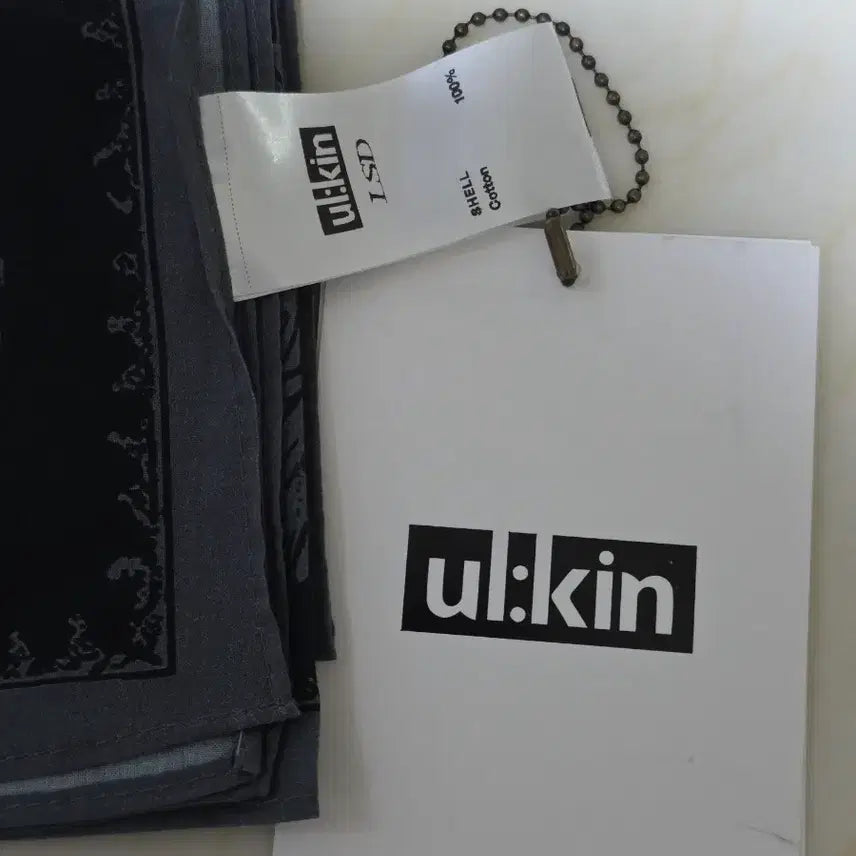 [BUNJANG] ul:kin Mugung Bandana Charcoal / ul:kin 무궁 반다나 차콜(면100%)