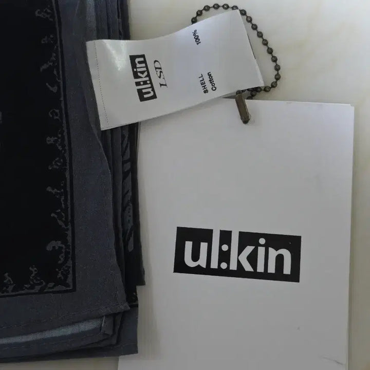 [BUNJANG] ul:kin Mugung Bandana Charcoal / ul:kin 무궁 반다나 차콜(면100%)