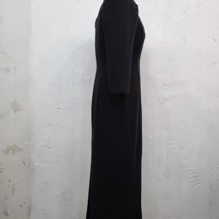 [BUNJANG] Black Square Neck Puff Sleeve Long Dress (Size S) / 블랙 스퀘어넥 퍼프 롱 원피스S