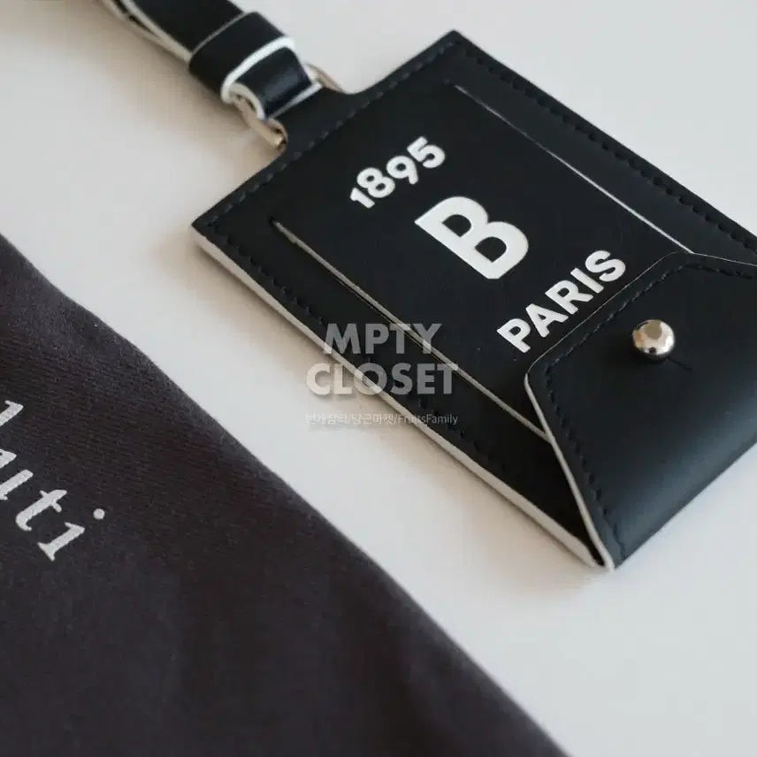 [BUNJANG] Berluti B Logo Leather Luggage Tag / 벨루티 B로고 레더 러기지택 네임택