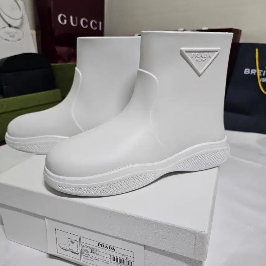 [BUNJANG] Prada Rain Ankle Boots / (새상품)프라다 레인 앵글부츠 프라다부츠