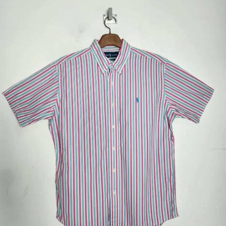 [BUNJANG] Polo Ralph Lauren Striped Short Sleeve Shirt / 폴로 랄프로렌 스트라이프 반팔 셔츠