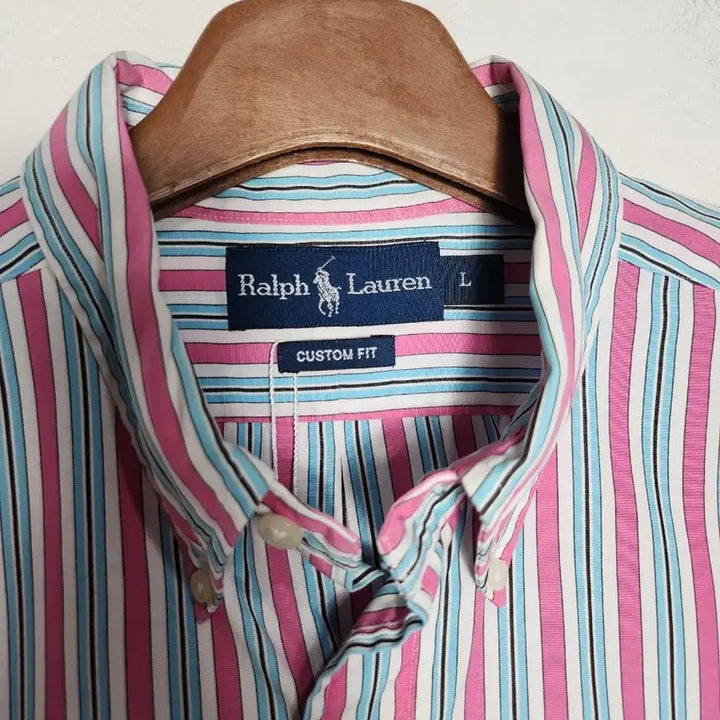 [BUNJANG] Polo Ralph Lauren Striped Short Sleeve Shirt / 폴로 랄프로렌 스트라이프 반팔 셔츠