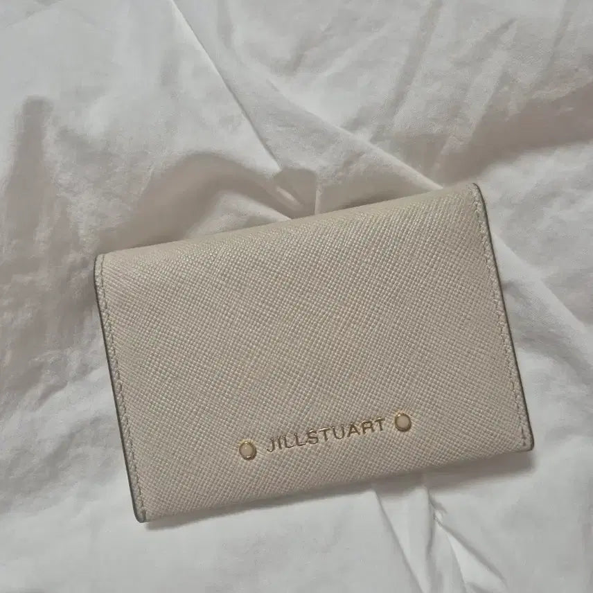 [BUNJANG] Jill Stuart Ivory Card Wallet / 질스튜어트 아이보리 카드지갑 양지뢰 스나계 양산형 지갑