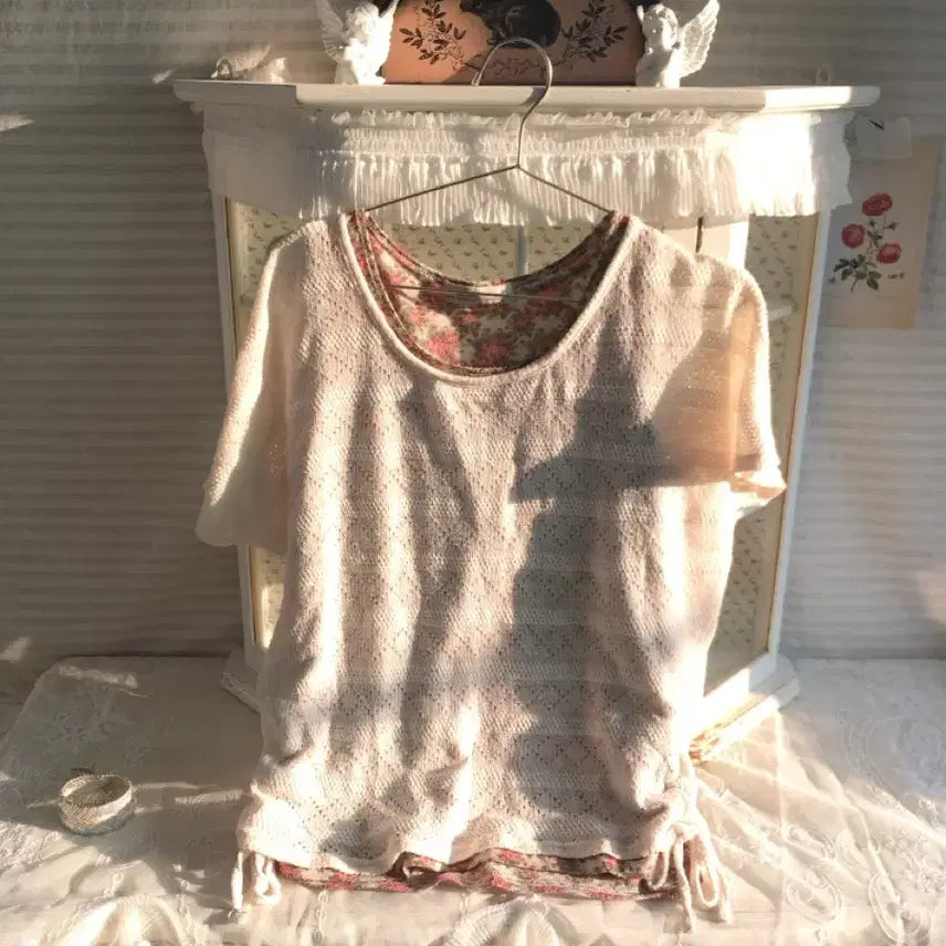 [BUNJANG] Hagumi Vintage Layered Blouse / 빈티지 하구미 레이어드 블라우스