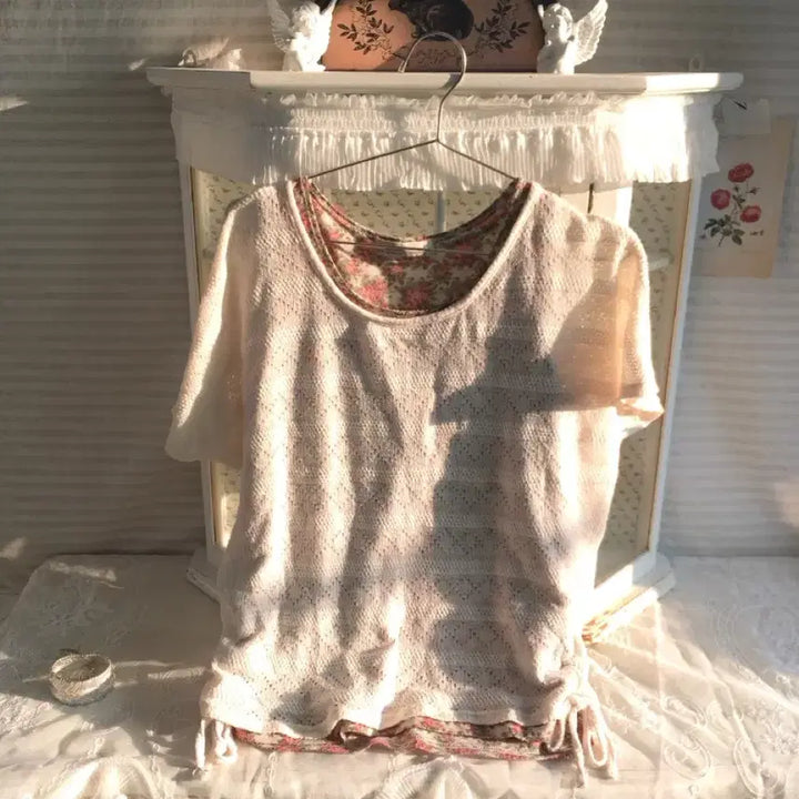 [BUNJANG] Hagumi Vintage Layered Blouse / 빈티지 하구미 레이어드 블라우스