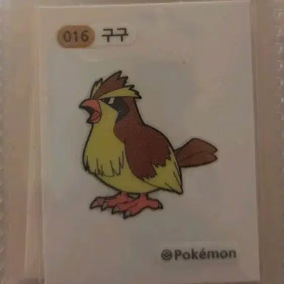 [BUNJANG] Pokemon Dodobu Seal 016 Pidgey / 포켓몬 띠부씰 016 구구