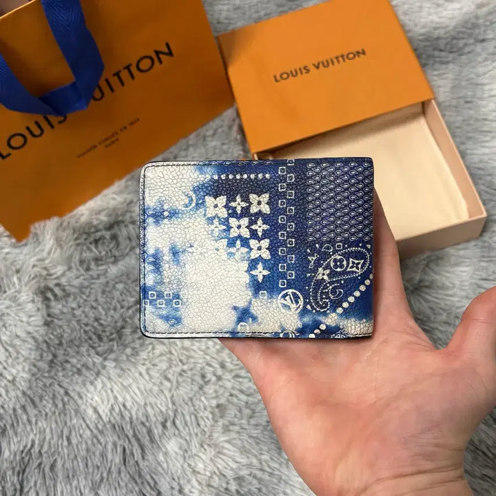 [BUNJANG] Louis Vuitton Bandana Slender Wallet Bifold Wallet / [OS,풀구성품] 루이비통 반다나 슬렌더월릿 반지갑