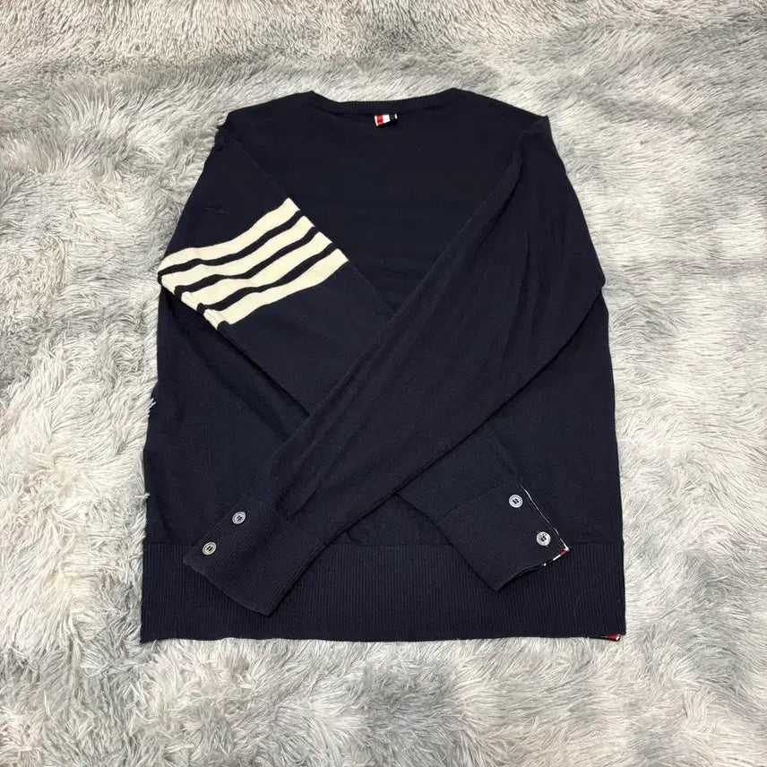 [BUNJANG] Thom Browne Merino Wool Knit Navy / [3] 톰브라운 메리노 울니트 네이비