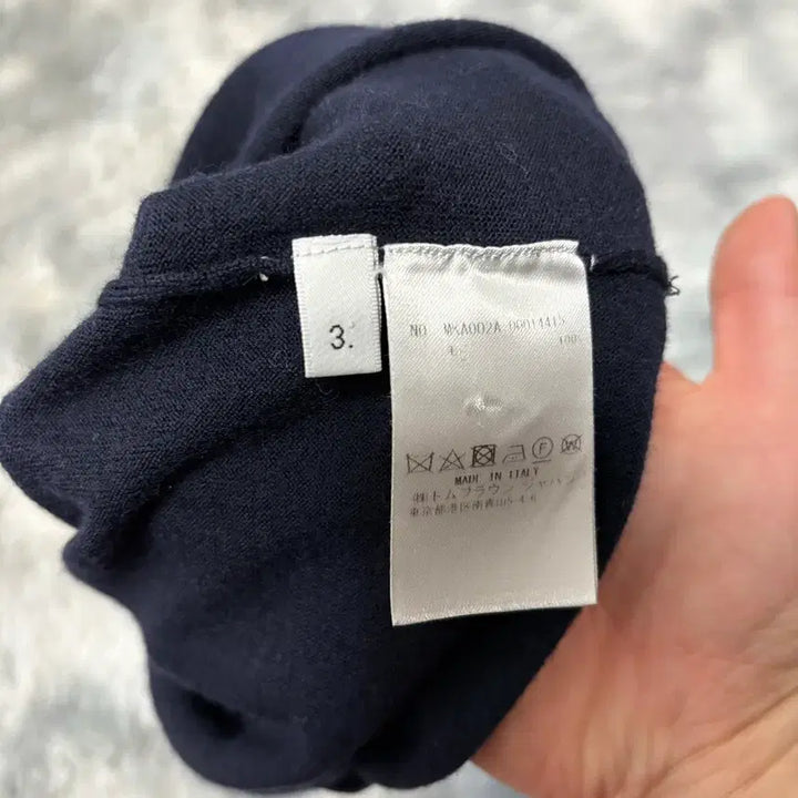 [BUNJANG] Thom Browne Merino Wool Knit Navy / [3] 톰브라운 메리노 울니트 네이비