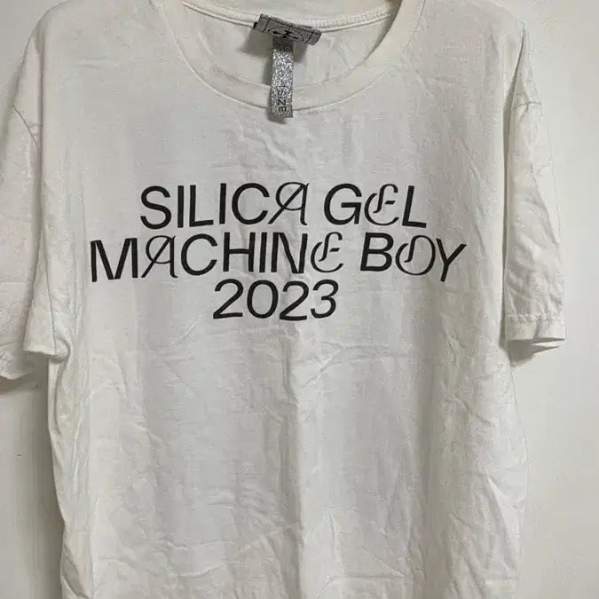 [BUNJANG] Silica Gel Machine Boy 2023 T-shirt White Size 1 / 실리카겔 머신보이 2023 티셔츠 화이트 사이즈 1
