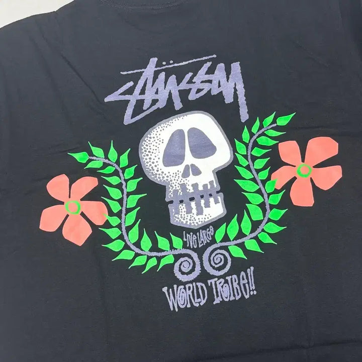 [BUNJANG] Stussy Skull Crest T-shirt - Black - Large / 스투시 스컬 크레스트 티셔츠 1904904 라지 새제품