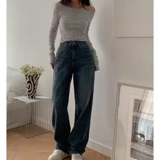 [BUNJANG] Blimfit Blimjin Oversized Wide Denim Pants / 블림핏 블림진 오버핏 와이드 데님
