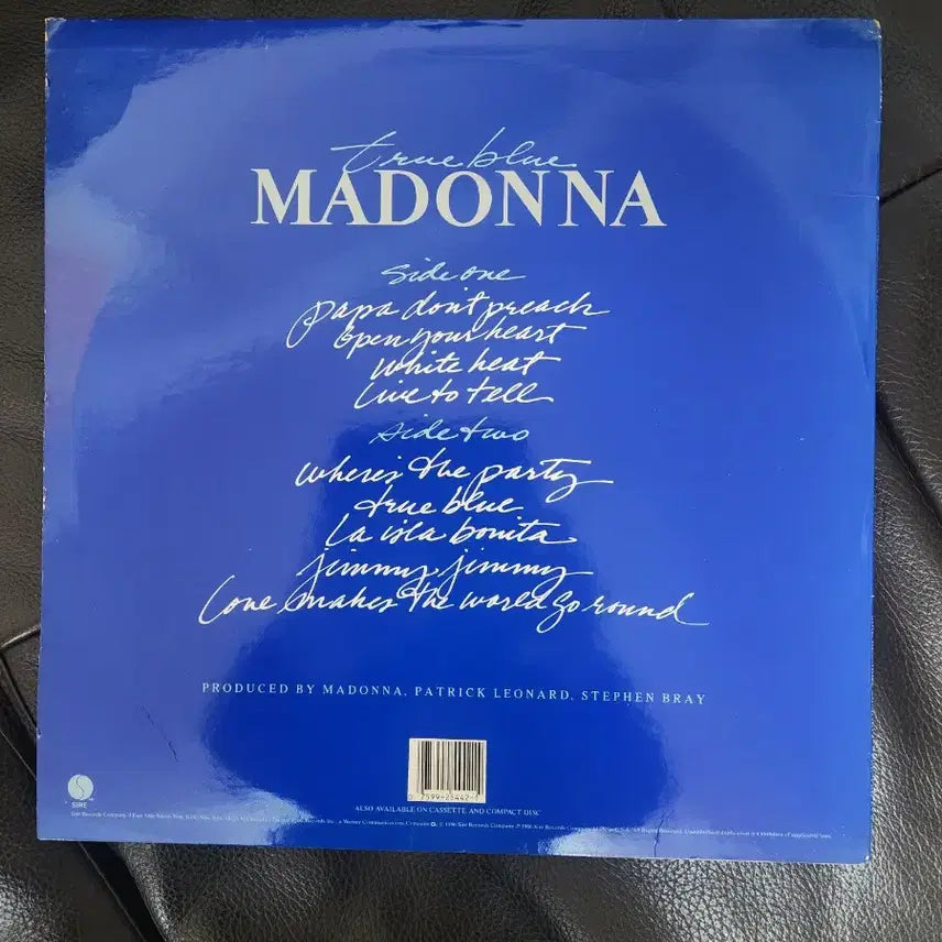 [BUNJANG] Madonna True Blue LP Album / 마돈나(Madonna) - True Blue 수입반 LP (포스터/가사지