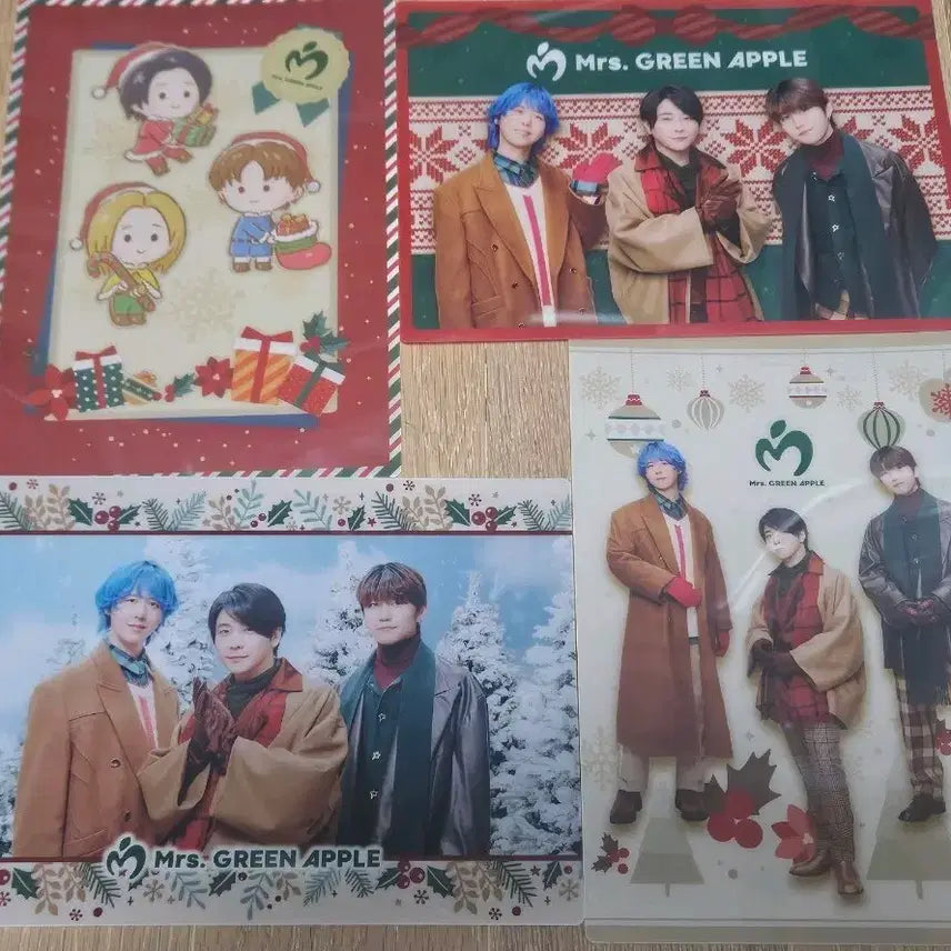 [BUNJANG] Mrs. Green Apple 25th Christmas Visual Sheet Bundle Set / 반택포) 미세스 그린 애플 25년 크리스마스 비주얼 시트 풀 세트