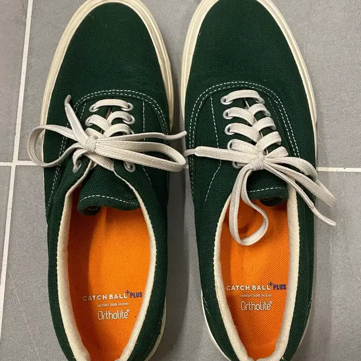 [BUNJANG] Catchball Sneakers Dark Green 260mm / 캐치볼 스니커즈 다크 그린 색상 260