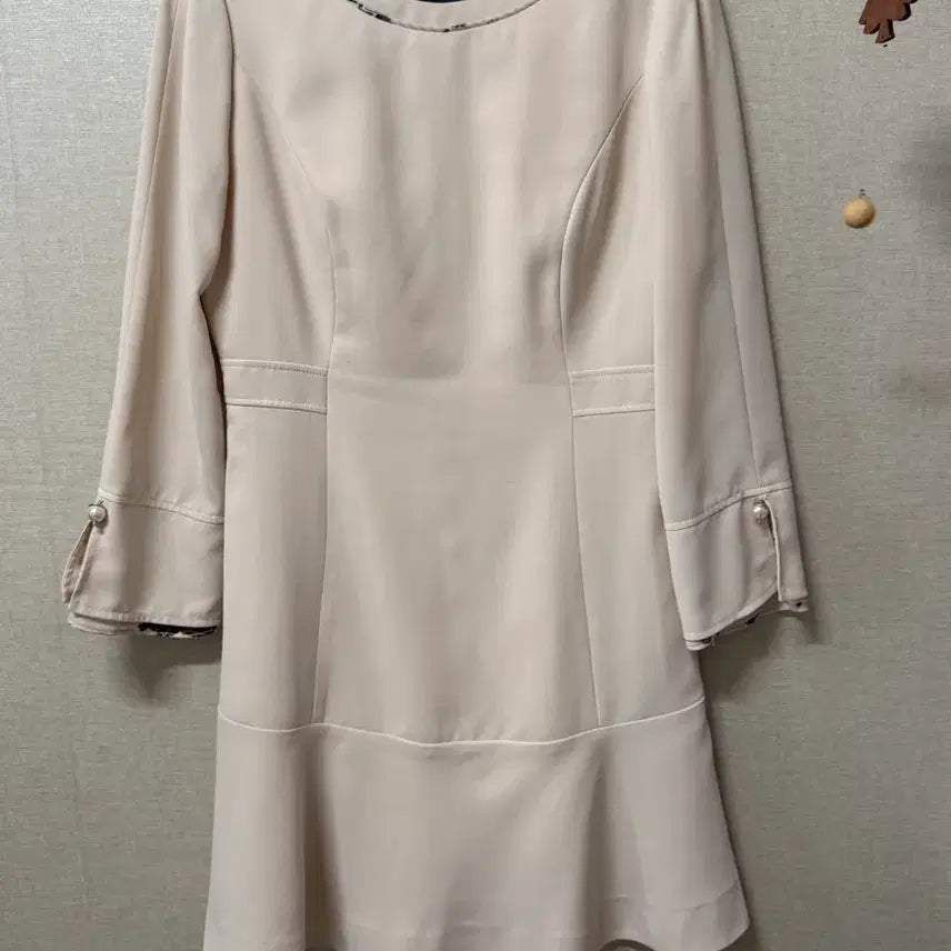 [BUNJANG] JJ JIGOTT Ivory Pink Midi Dress / JJ JIGOTT 제이제이지고트 아이보리핑크 원피스 (~66)