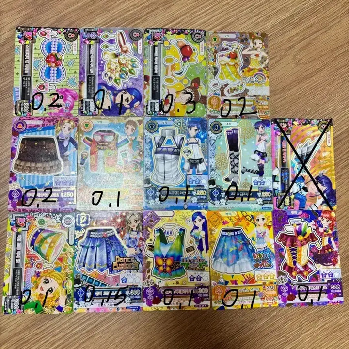 [BUNJANG] Aikatsu! Frame and Fairy Tale Piece Card Set / 아이엠스타 카드 한판 프레 조각 동화 조각 판매
