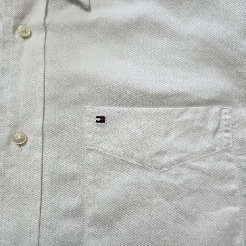 [SOLD OUT] 100) 타미힐피거 화이트 셔츠 남성 긴팔
