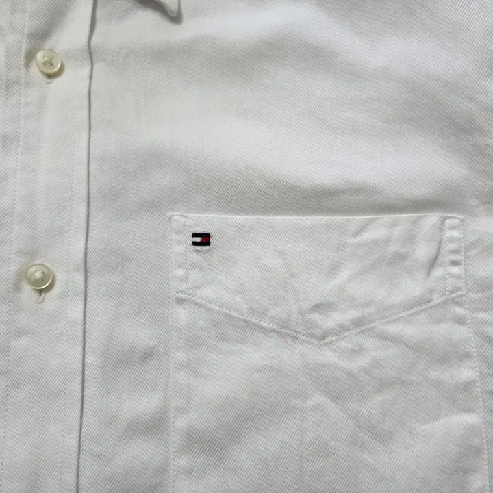 [SOLD OUT] 100) 타미힐피거 화이트 셔츠 남성 긴팔