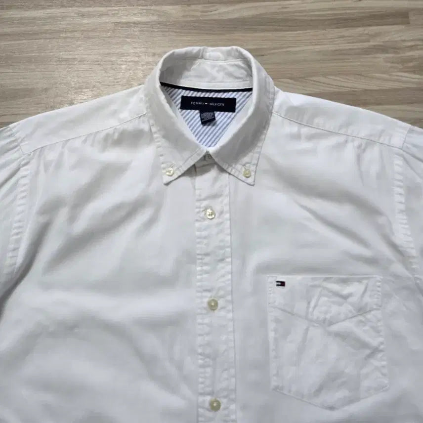[SOLD OUT] 100) 타미힐피거 화이트 셔츠 남성