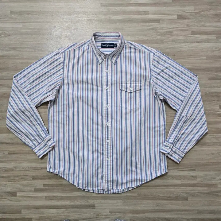 [BUNJANG] Polo Ralph Lauren Striped Shirt - L / 105) 폴로 랄프로렌 스트라이프 셔츠 L