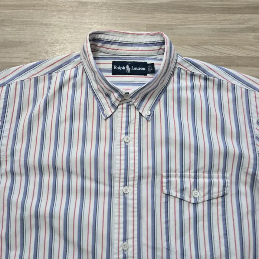 [BUNJANG] Polo Ralph Lauren Striped Shirt - L / 105) 폴로 랄프로렌 스트라이프 셔츠 L