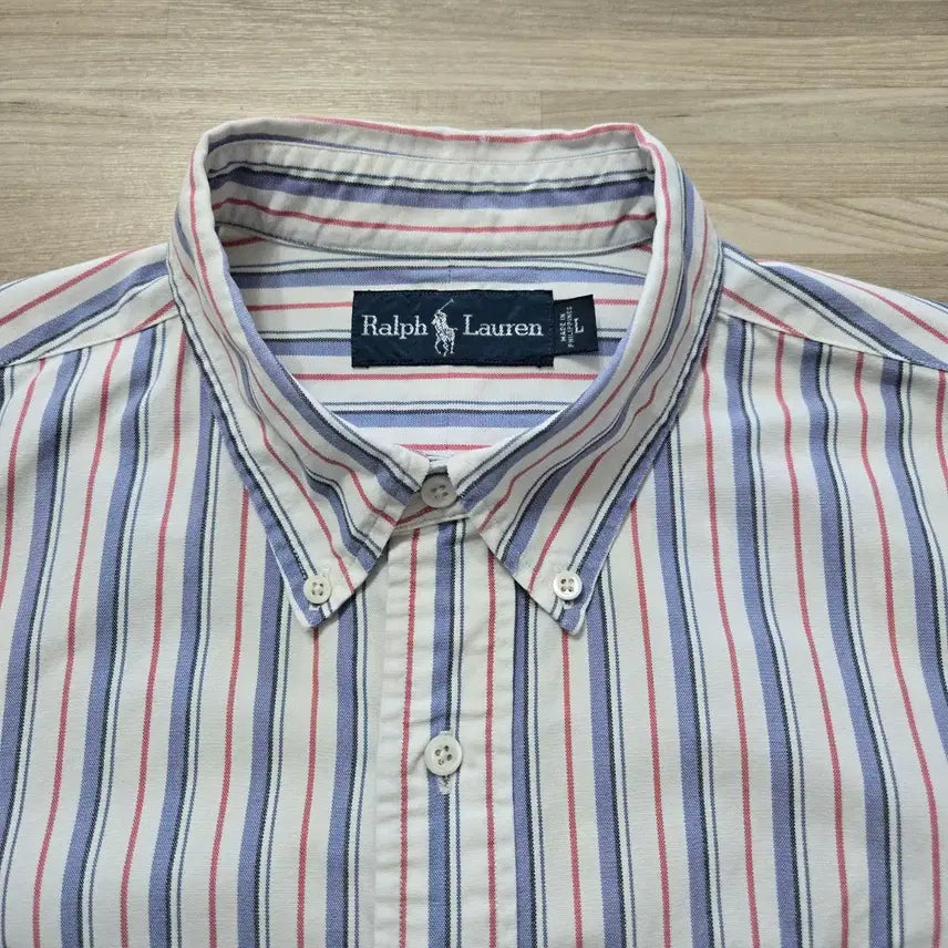 [BUNJANG] Polo Ralph Lauren Striped Shirt - L / 105) 폴로 랄프로렌 스트라이프 셔츠 L