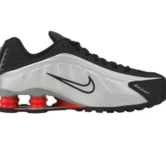 [BUNJANG] Nike Shox R4 Metallic Silver Red Sneakers / 나이키 샥스 R4 메탈릭 실버 레드 270사이즈