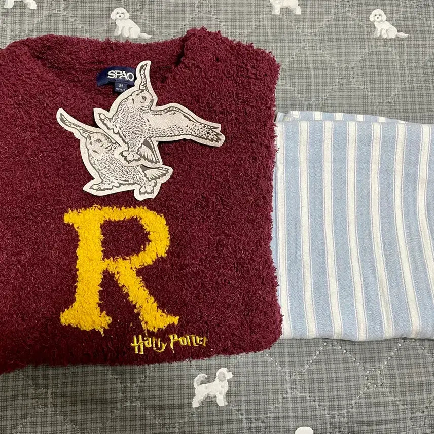 [BUNJANG] SPAO Harry Potter Ron Pajama Set / 스파오 해리포터 콜라보 론 파자마 M사이즈 세트