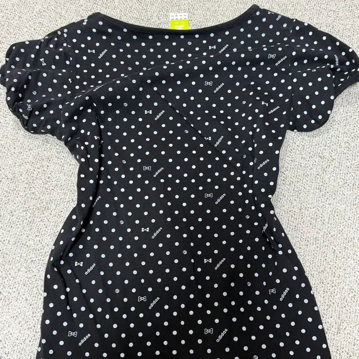 [BUNJANG] Adidas Ribbon Dot Short Sleeve Vintage Shirt / 아디다스 리본 도트 반팔 빈티지