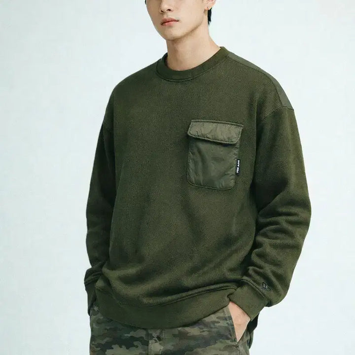 [BUNJANG] New Era Originators Hybrid Sweatshirt / [남자-100]뉴에라 오리지네이터스 하이브리드 맨투맨