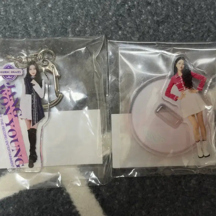 [BUNJANG] IVE Wonyoung Acrylic Standee, Name Plate, Keyring Bundle Set / 장원영 굿즈 네임플레이트 아크릴스탠드 키링 등 굿즈 양도 원영