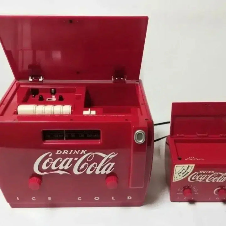 [BUNJANG] Coca-Cola Mini Cooler Radio 1991 Antique Item / 빈티지/앤틱 1991 COCA-COLA 미니쿨러 라디오 소품