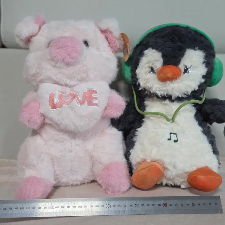 [BUNJANG] Pink Pig and Hip Penguin Plush Set / 핑쿠돼지와 힙펭귄 인형