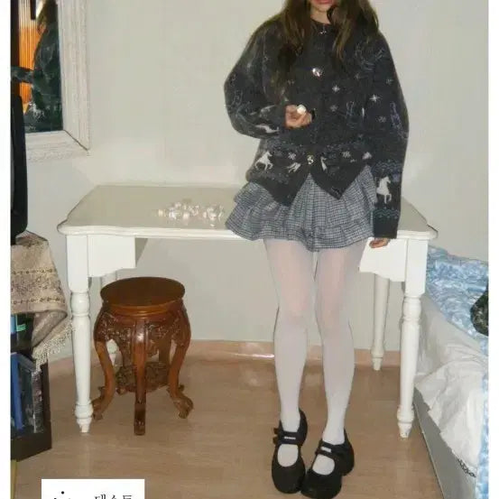 [BUNJANG] ZARA Check Belted Skirt Pants / 자라 체크 벨트 스커트 팬츠