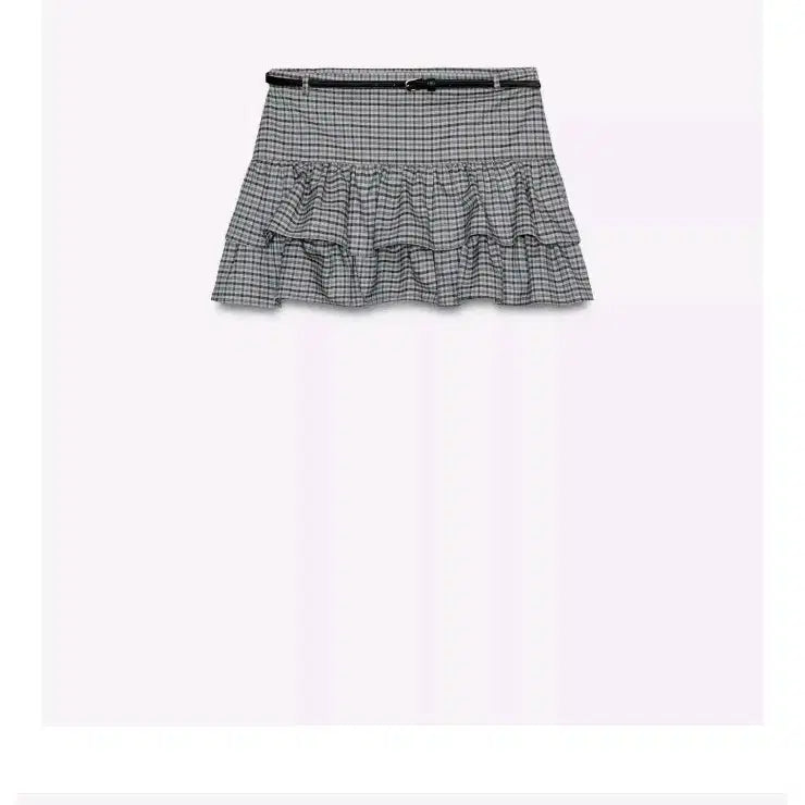 [BUNJANG] ZARA Check Belted Skirt Pants / 자라 체크 벨트 스커트 팬츠