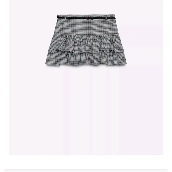 [BUNJANG] ZARA Check Belted Skirt Pants / 자라 체크 벨트 스커트 팬츠