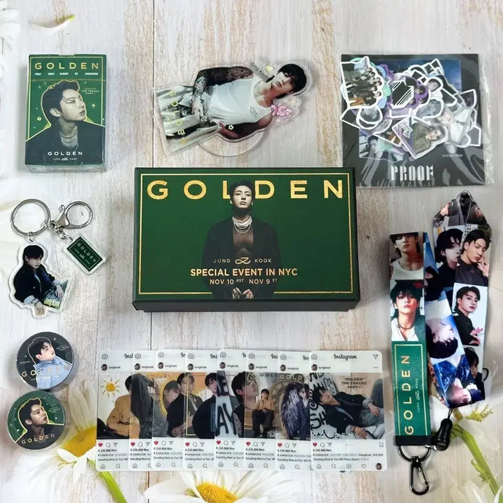 [BUNJANG] BTS Jungkook GOLDEN Photocard Bundle Set / BTS 정국 GOLDEN 앨범 포카 세트