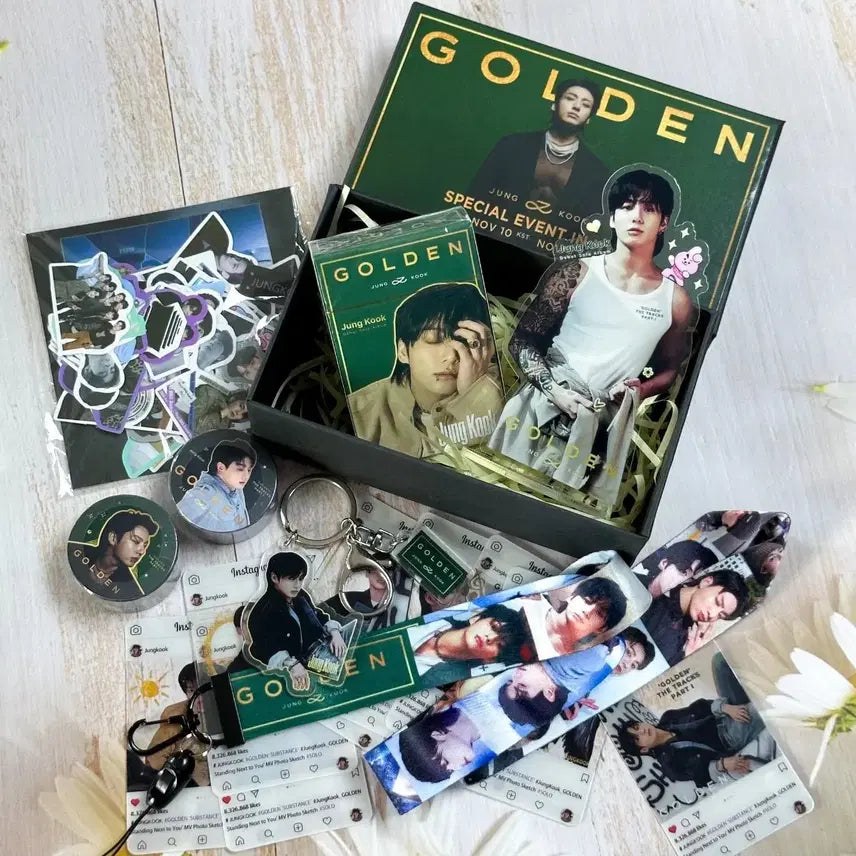[BUNJANG] BTS Jungkook GOLDEN Photocard Bundle Set / BTS 정국 GOLDEN 앨범 포카 세트