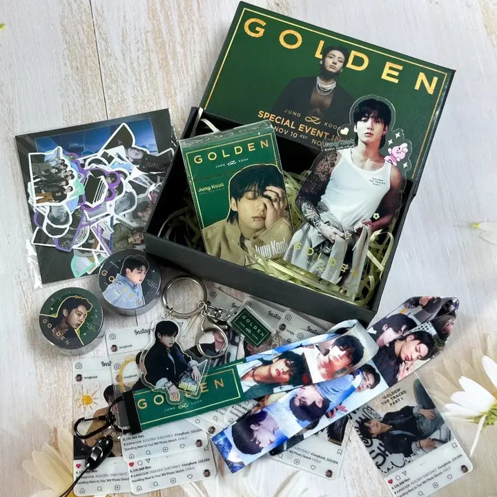 [BUNJANG] BTS Jungkook GOLDEN Photocard Bundle Set / BTS 정국 GOLDEN 앨범 포카 세트