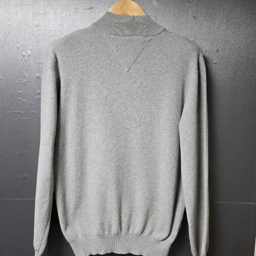 [BUNJANG] Tommy Hilfiger Gray Knit Zip-Up Jacket XL (105) / 타미힐피거 회색 니트 집업 XL (105)