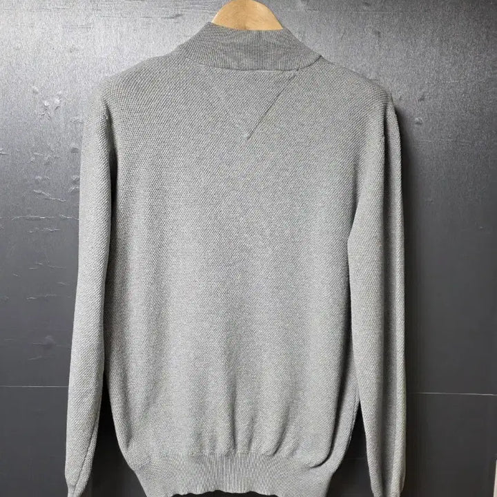 [BUNJANG] Tommy Hilfiger Gray Knit Zip-Up Jacket XL (105) / 타미힐피거 회색 니트 집업 XL (105)